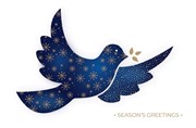 CHRISTMAS CARD ELEGANT DOVE
